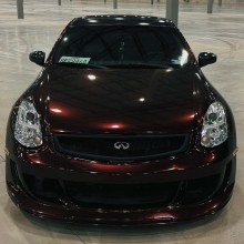 Gloss Black Rose Vinyl Wrap