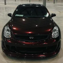 Gloss Black Rose Vinyl Wrap