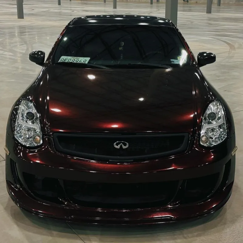 Gloss Black Rose Vinyl Wrap