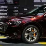 Ravoony Plus Gloss Black Rose Vinyl Wrap Audi E-tron Wrap