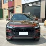 Ravoony Plus Gloss Color Shift Rainbow Drift Black Red Vinyl Wrap Audi Q8 Wrap