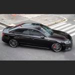 Ravoony Plus Glossy Diamond Black Red Vinyl Car Wrap Audi S4 Wrap