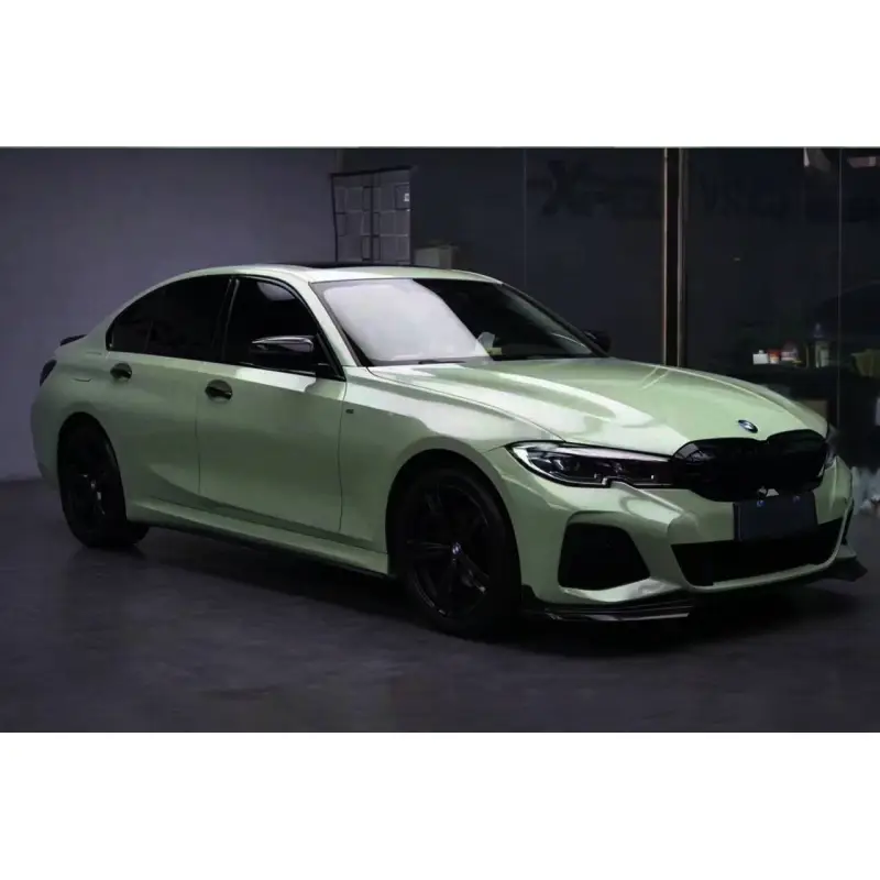Light Khaki Green Car Vinyl Wrap
