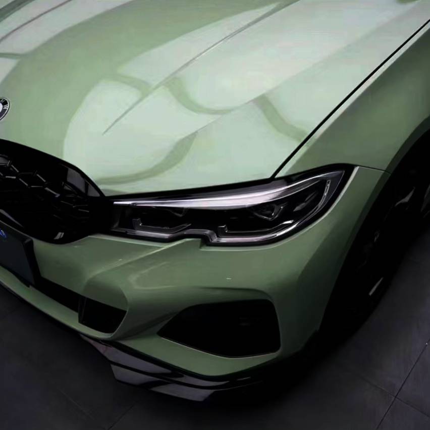 Light Khaki Green Car Vinyl Wrap