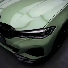 Light Khaki Green Car Vinyl Wrap