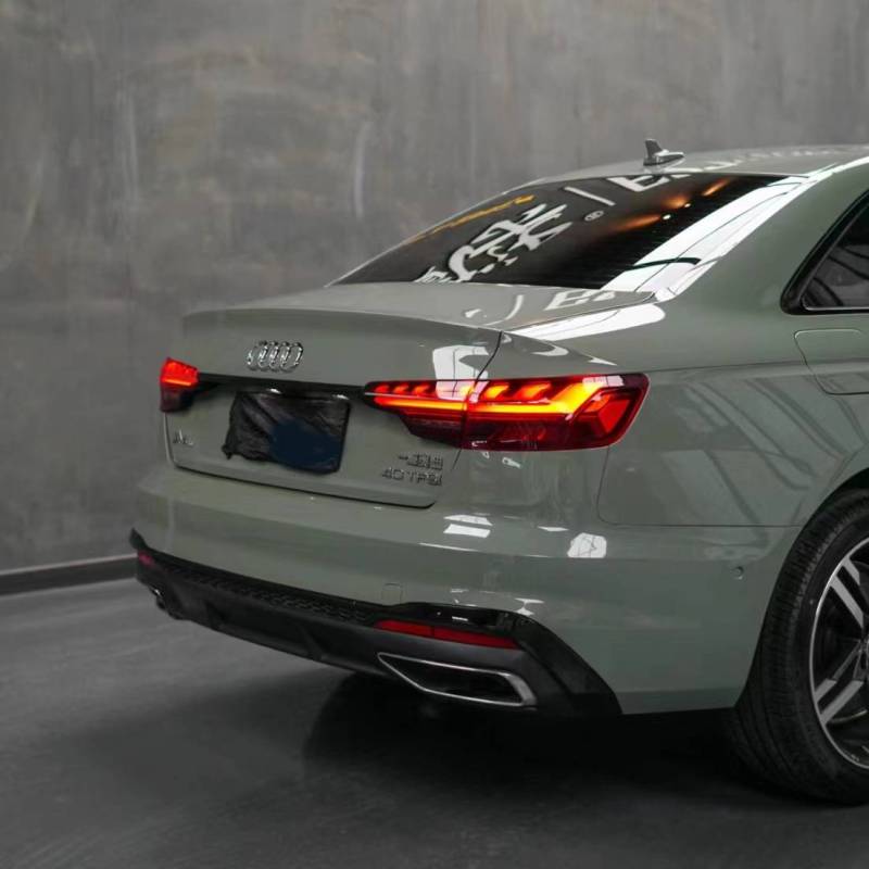 Ravoony Plus Light Khaki Green Car Vinyl Wrap Audi A4 Wrap