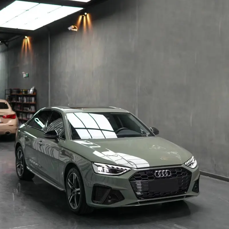 Ravoony Plus Light Khaki Green Car Vinyl Wrap Audi A4 Wrap