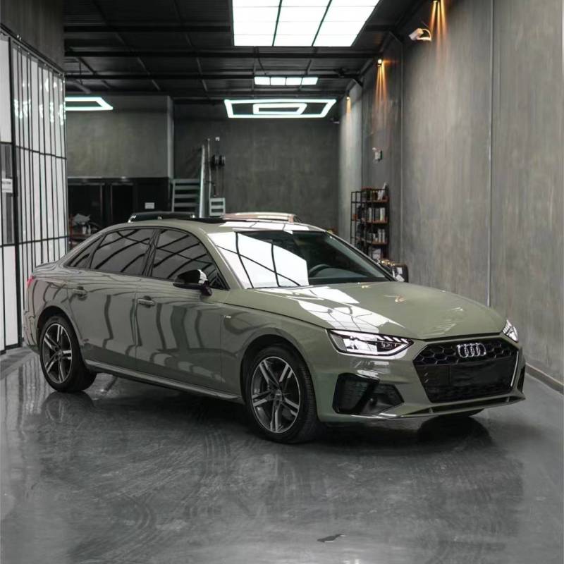 Ravoony Plus Light Khaki Green Car Vinyl Wrap Audi A4 Wrap