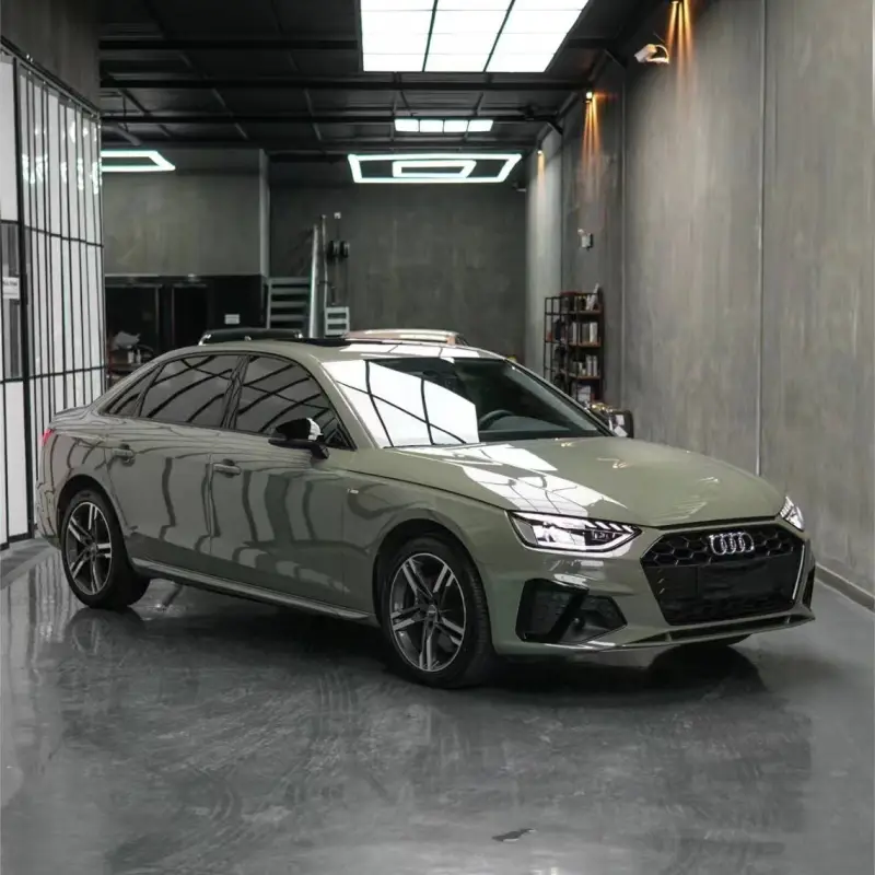 Ravoony Plus Light Khaki Green Car Vinyl Wrap Audi A4 Wrap