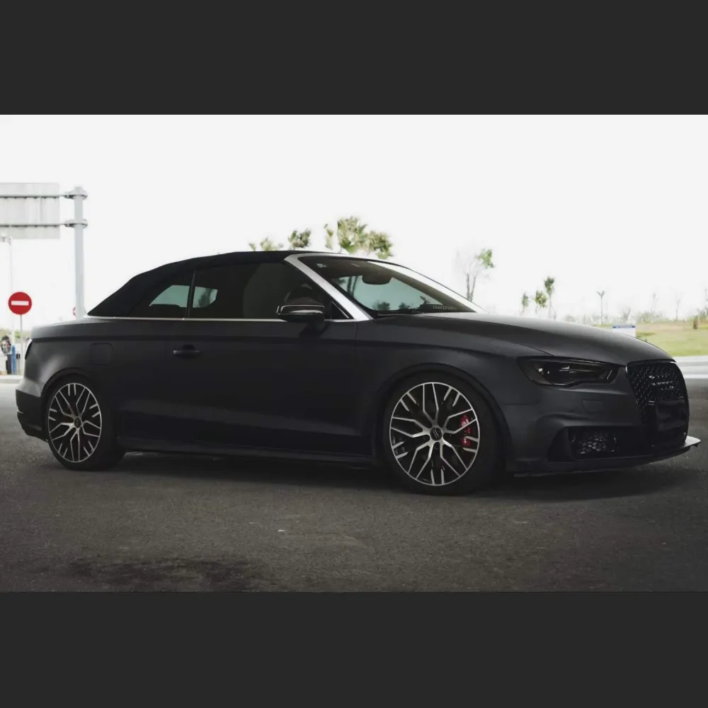 Ravoony Plus PET Matte Frosted Black Car Vinyl Wrap