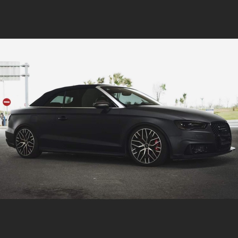 Ravoony Plus PET Matte Frosted Black Car Vinyl Wrap