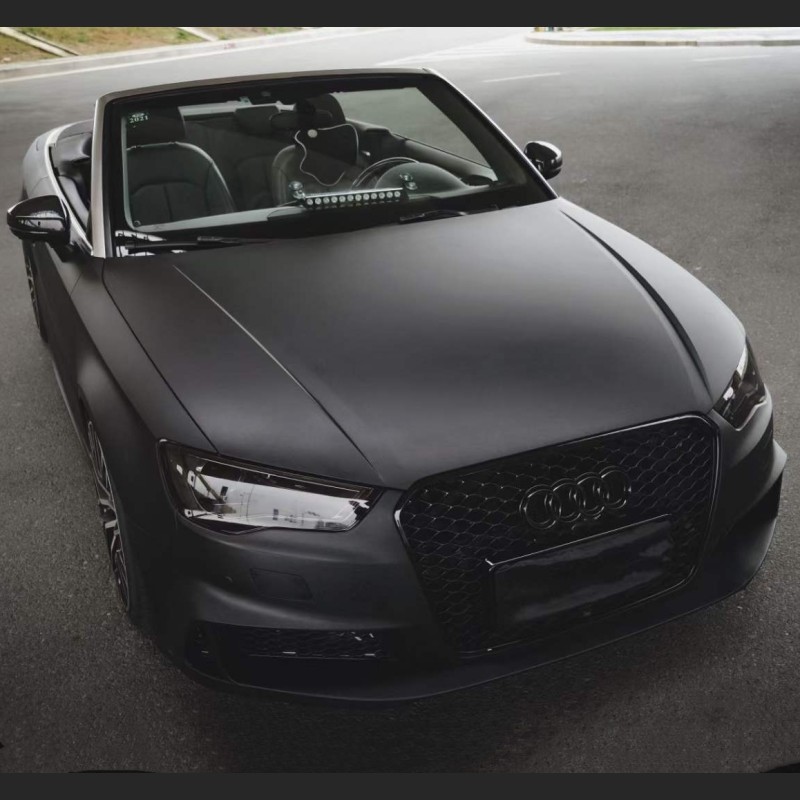 Ravoony Plus PET Matte Frosted Black Car Vinyl Wrap