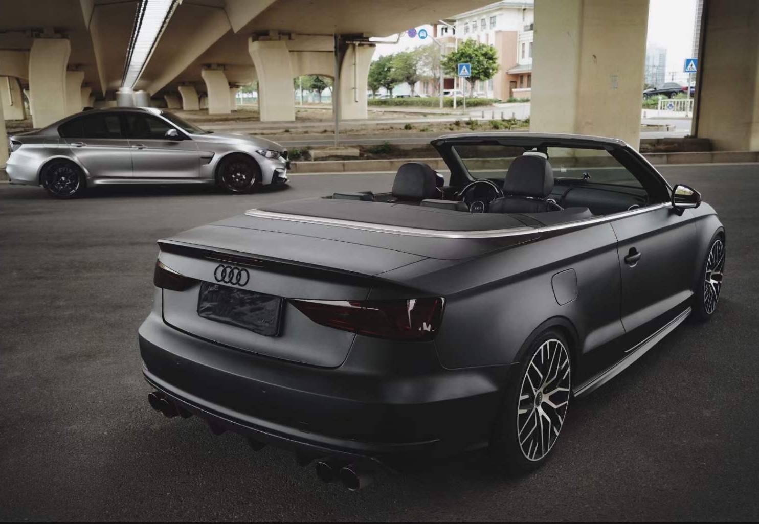 Ravoony Plus PET Matte Frosted Black Car Vinyl Wrap