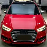 Ravoony Plus Porsche Gloss Carmine Red Vinyl Car Audi S3 Wrap