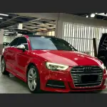 Ravoony Plus Porsche Gloss Carmine Red Vinyl Car Audi S3 Wrap