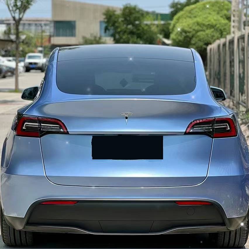 Ravoony Plus Glossy Metal Paint Mist Blue Car Wrap