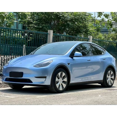 Ravoony Plus Glossy Metal Paint Mist Blue Car Wrap 02