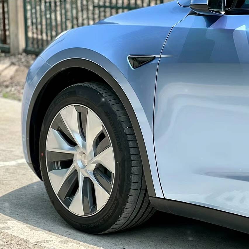 Ravoony Plus Glossy Metal Paint Mist Blue Car Wrap