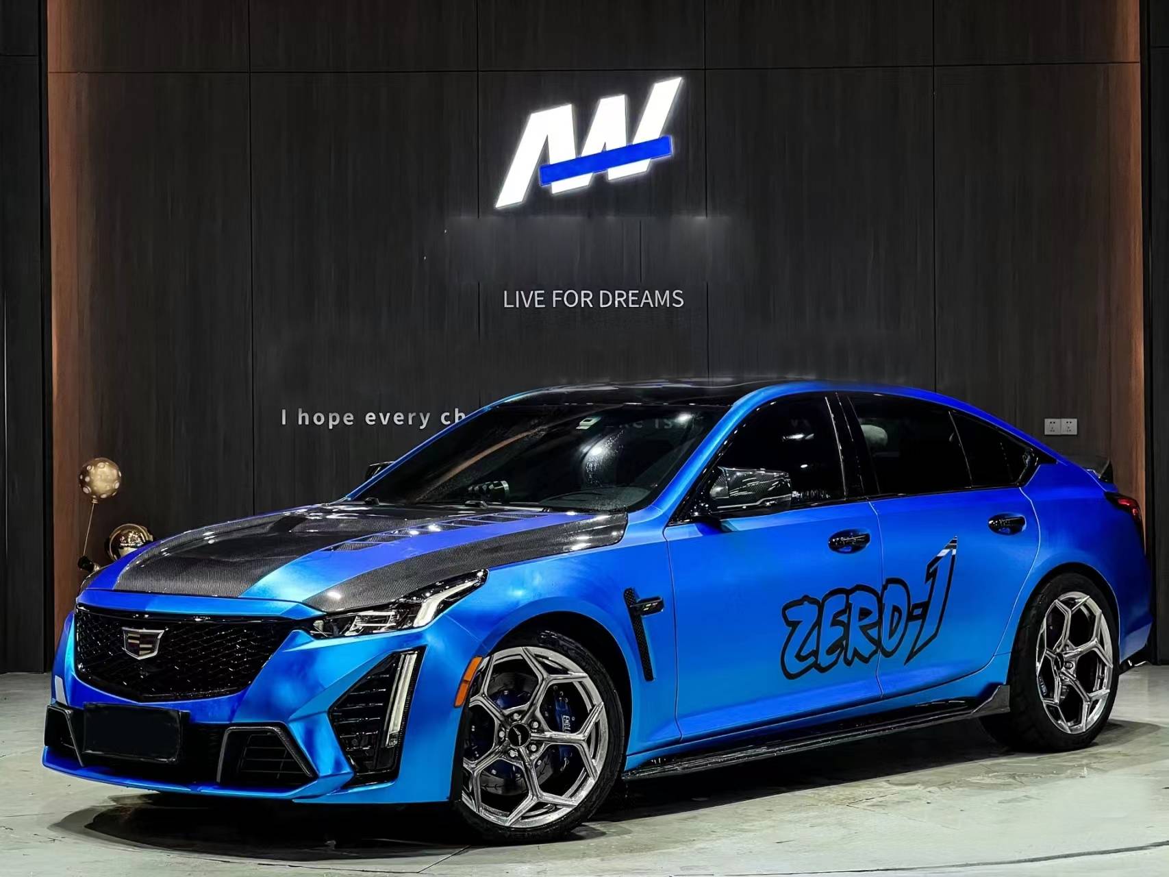 Ravoony Plus Matte Chrome Blue Car Wrap