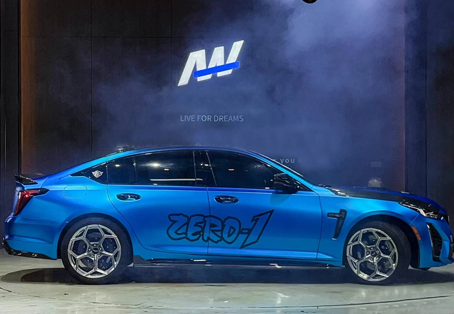 Ravoony Plus Matte Chrome Blue Car Wrap