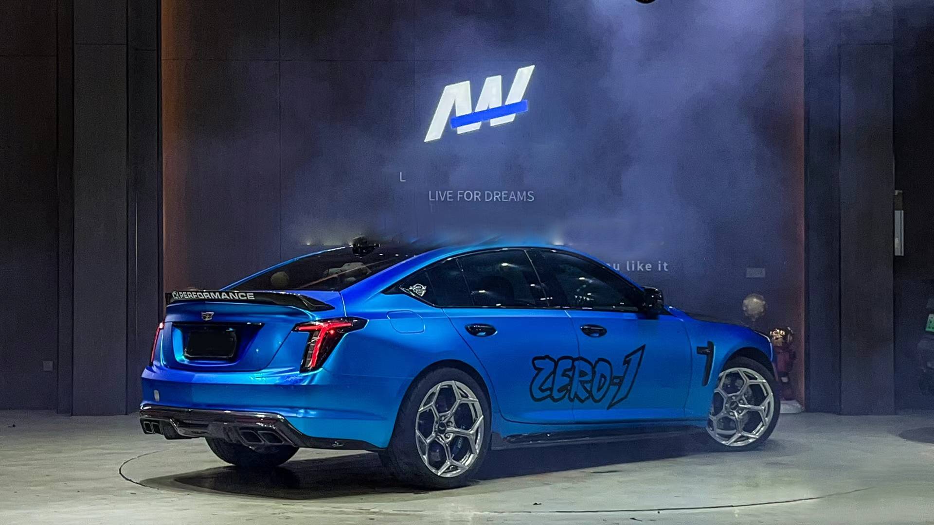 Ravoony Plus Matte Chrome Blue Car Wrap