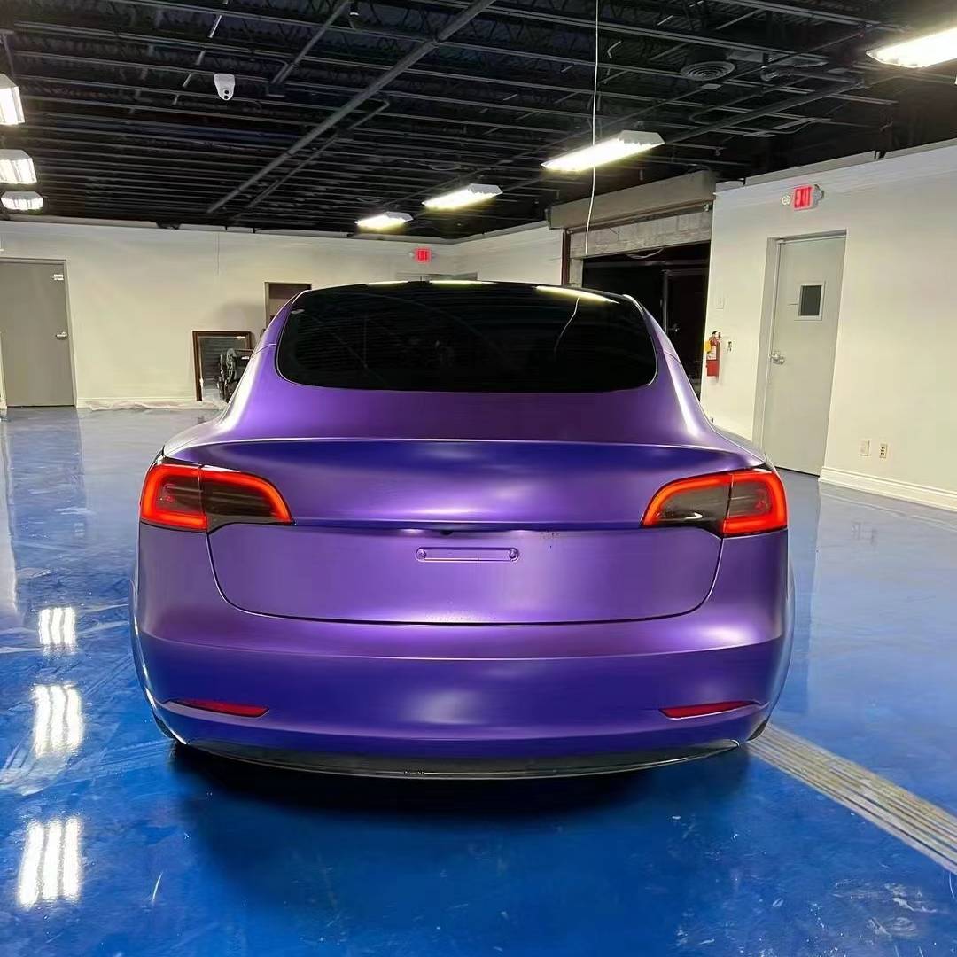 Ravoony Plus Ultra Matte Metallic Purple Car Vinyl Wrap