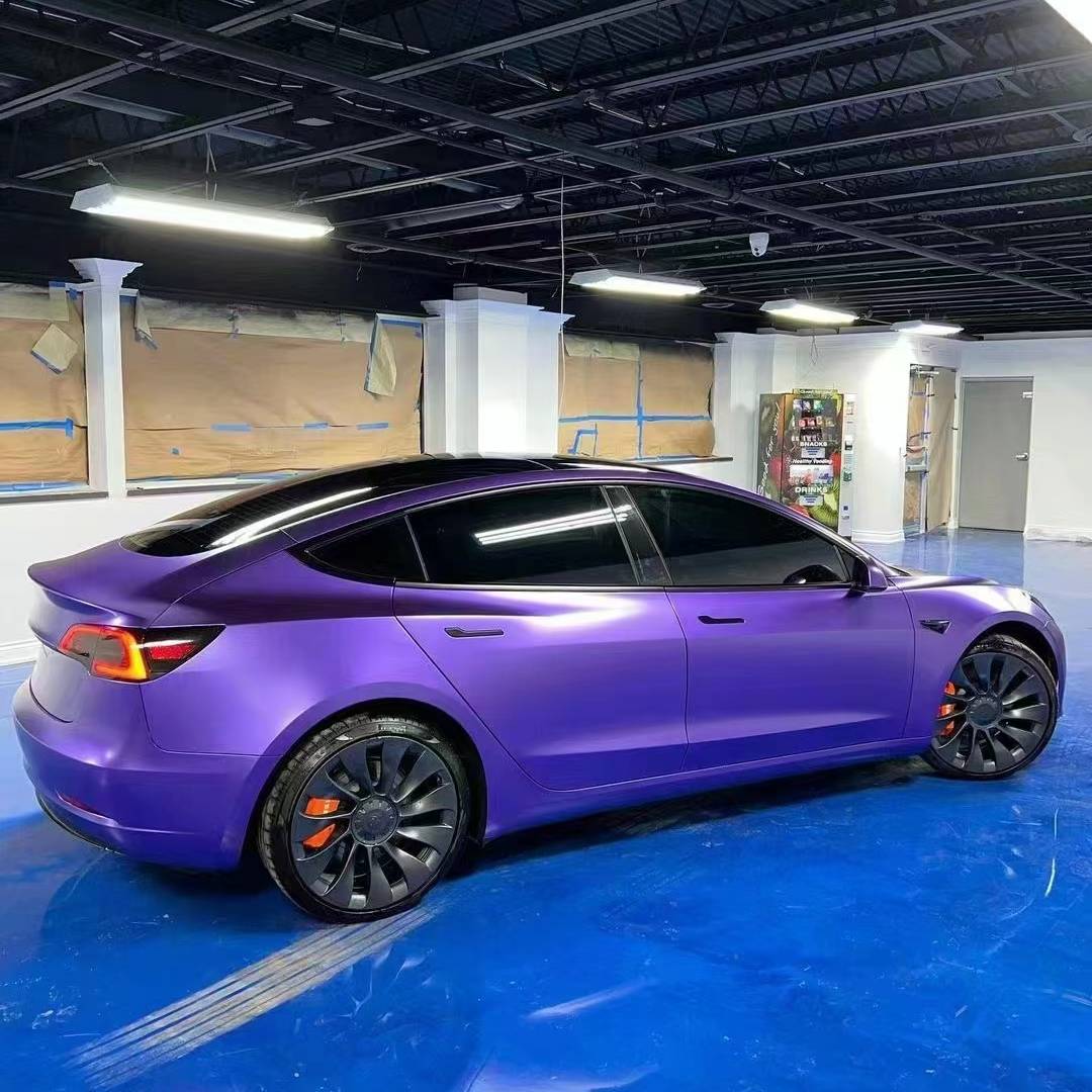 Ravoony Plus Ultra Matte Metallic Purple Car Vinyl Wrap