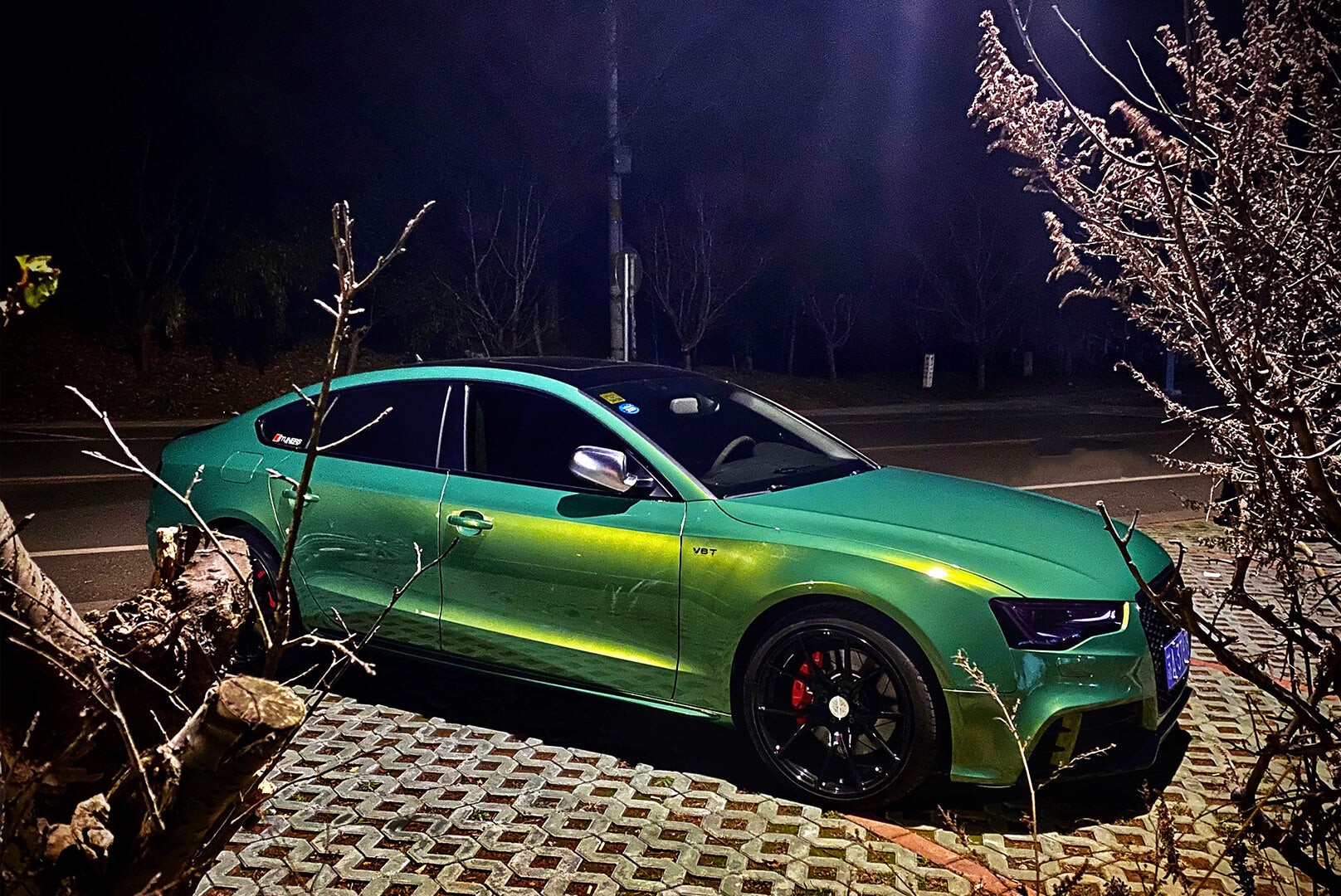 Ravoony Plus Gloss Aston Martin Iridescent Emerald Green Car Wrap