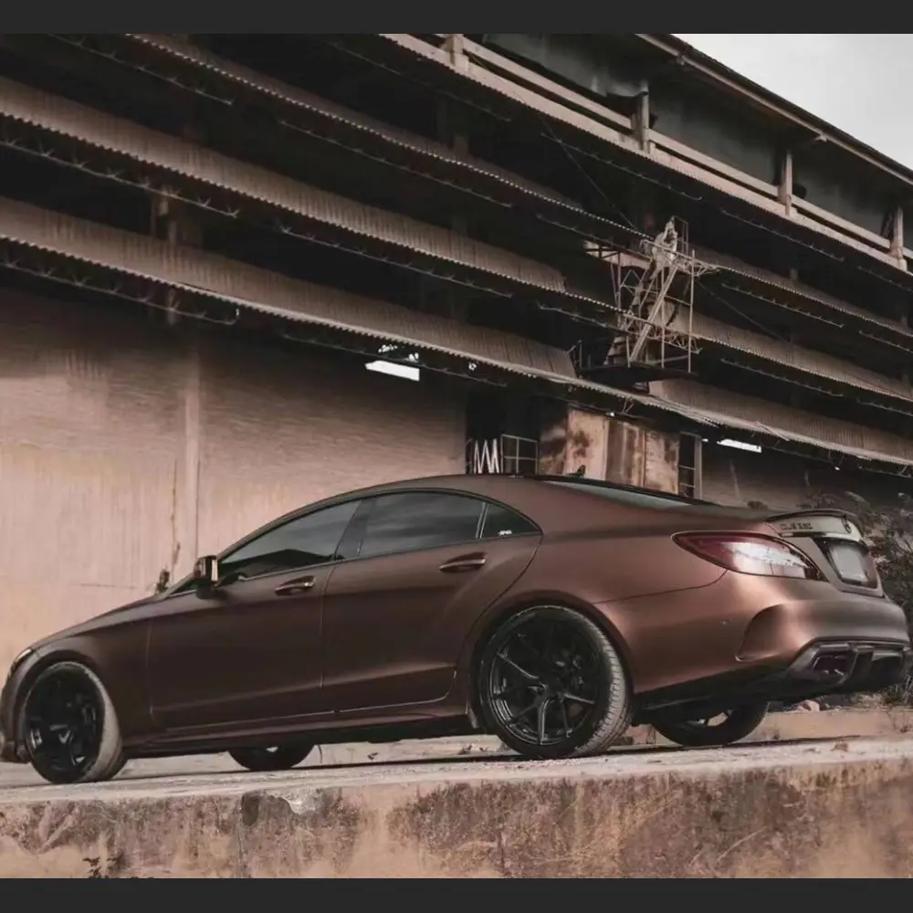Ravoony Plus Ultimate Flat Coffee Brown Car Wrap