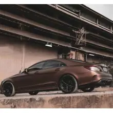 Ultimate Flat Coffee Brown Car Wrap