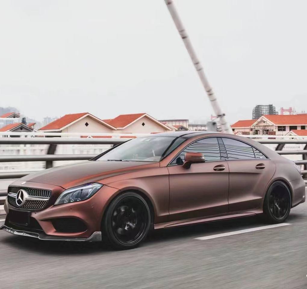 Ravoony Plus Ultimate Flat Coffee Brown Car Wrap