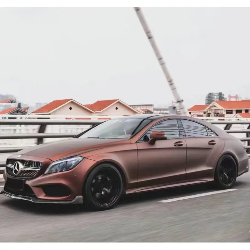 Ultimate Flat Coffee Brown Car Wrap