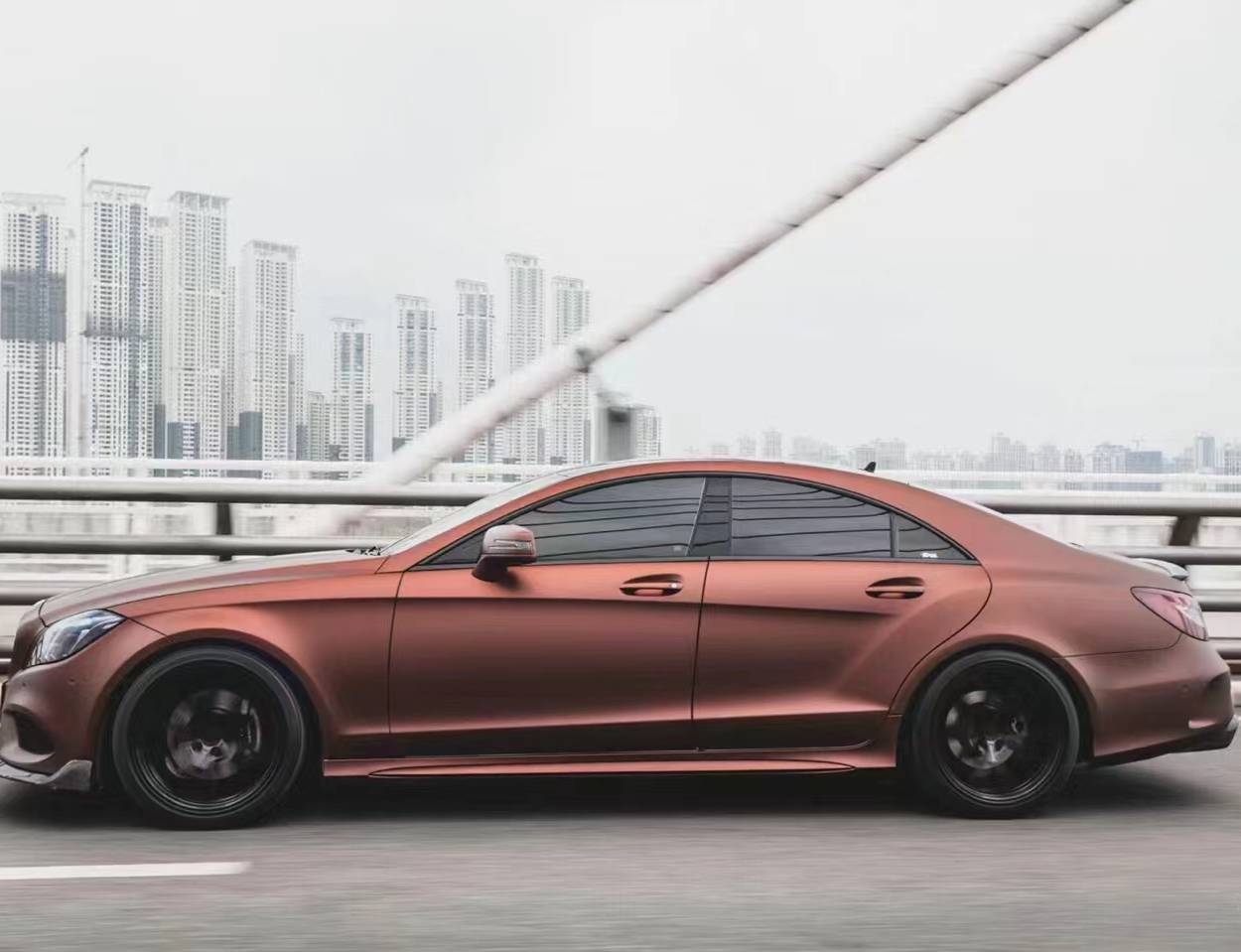 Ravoony Plus Ultimate Flat Coffee Brown Car Wrap