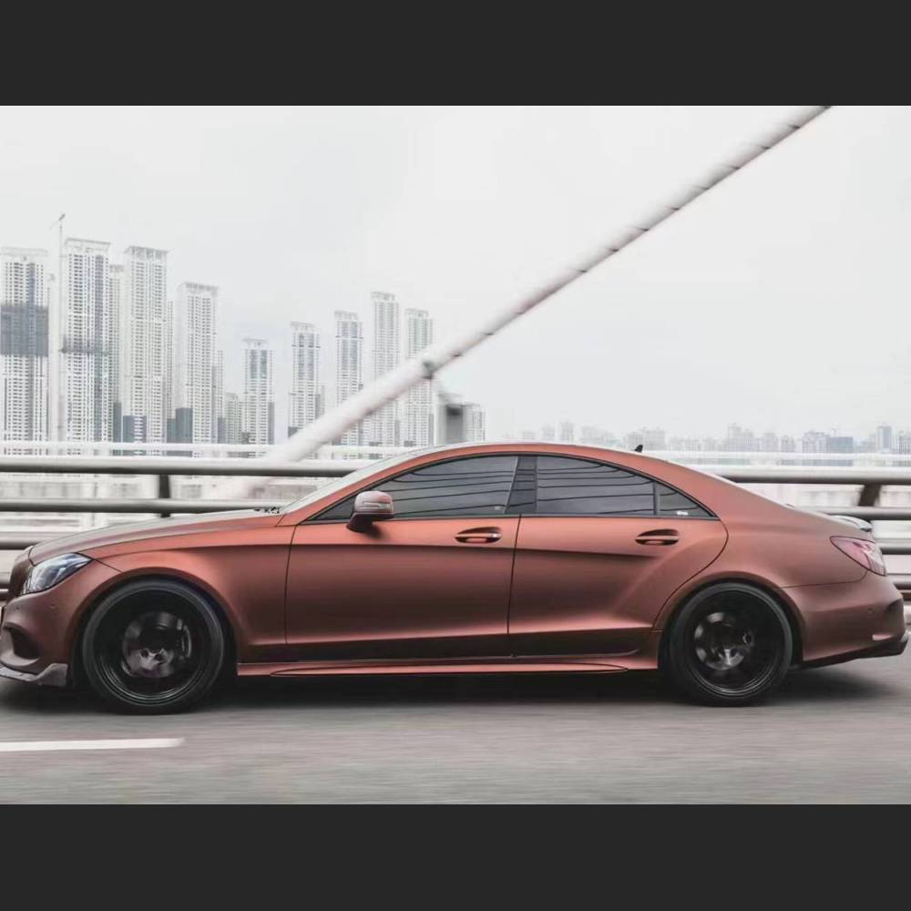 Ravoony Plus Ultimate Flat Coffee Brown Car Wrap