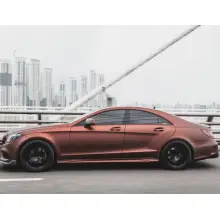 Ultimate Flat Coffee Brown Car Wrap
