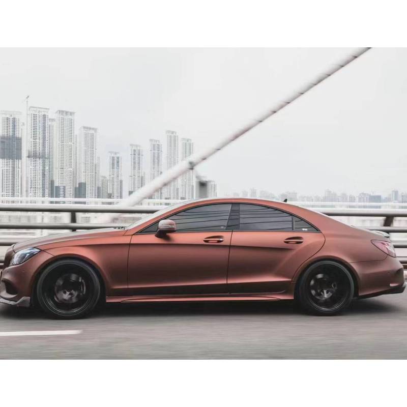 Ultimate Flat Coffee Brown Car Wrap