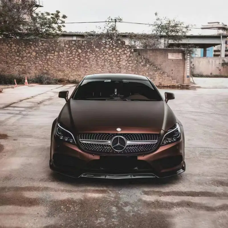 Ultimate Flat Coffee Brown Car Wrap