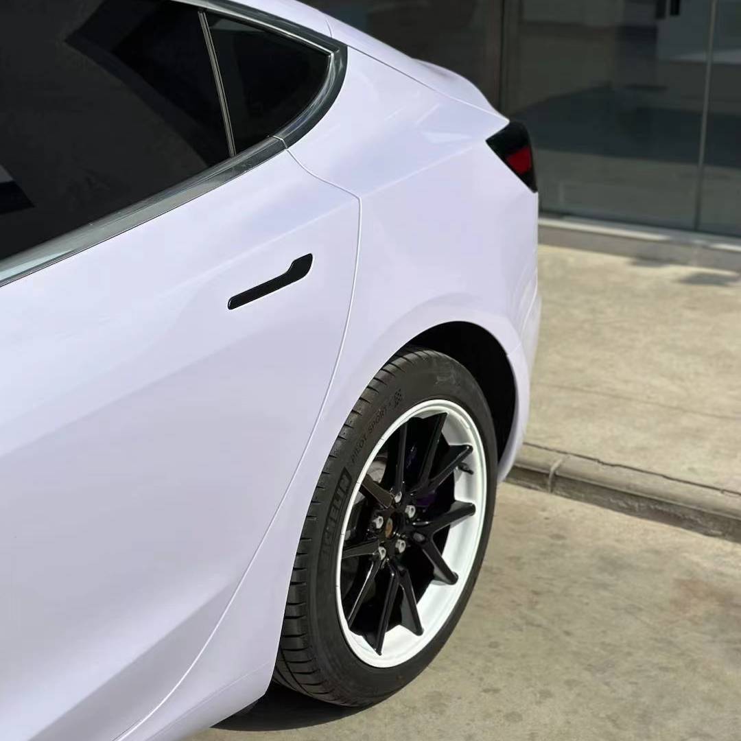 Ravoony Plus PET Glossy Violet Star Car Wrap Tesla Model 3 Wrap