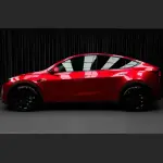 Ravoony Plus Gloss Liquid Ruby Red Vinyl Car Wrap Tesla Model Y Wrap