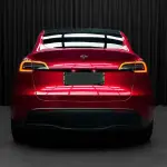 Ravoony Plus Gloss Liquid Ruby Red Vinyl Car Wrap Tesla Model Y Wrap