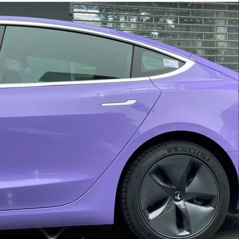 Ravoony Plus Glossy Lavender Purple Car Wrap Tesla Model 3 Wrap