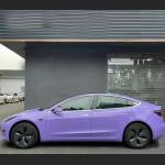 Ravoony Plus Glossy Lavender Purple Car Wrap Tesla Model 3 Wrap