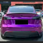 Ravoony Plus Ultra Gloss Metal Paint Grape Purple Vinyl Wrap Tesla Model Y Wrap