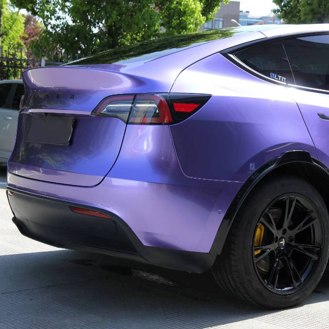 Ravoony Plus Gloss Liquid Metallic Viola Purple Car Wrap Tesla Model Y Wrap