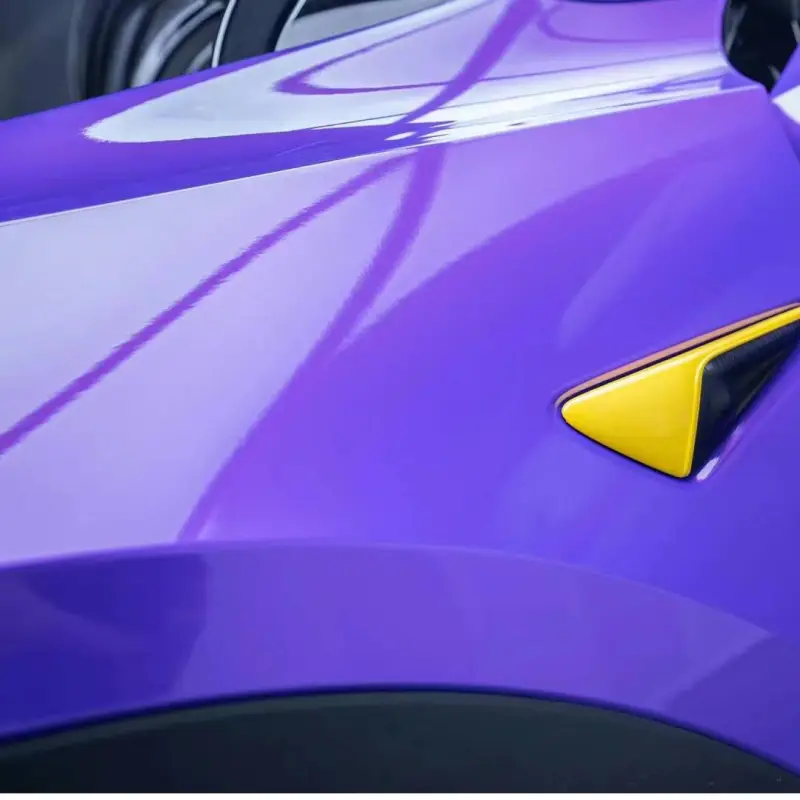 Ravoony Plus Glossy Explosion Purple Car Vinyl Wrap Tesla Model Y Wrap