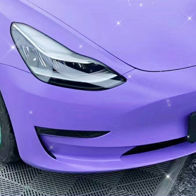 Ravoony Plus Matte Lavender Car Wrap Tesla Model 3 Wrap