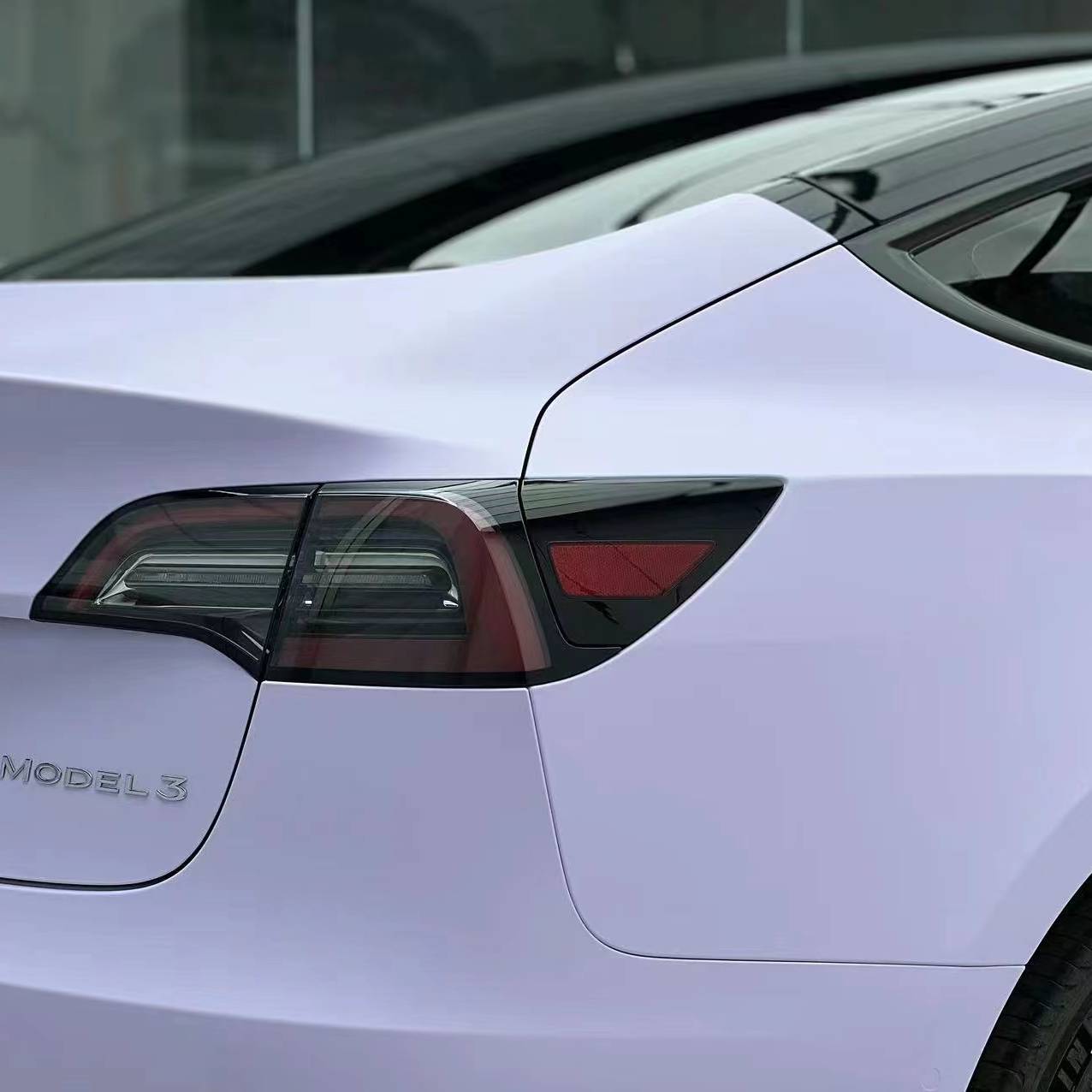 Ravoony Plus Ultra-Matte Violet Star Car Wrap Tesla Model 3 Wrap