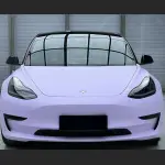 Ravoony Plus Ultra-Matte Violet Star Car Wrap Tesla Model 3 Wrap