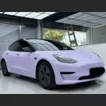 Ravoony Plus Ultra-Matte Violet Star Car Wrap Tesla Model 3 Wrap