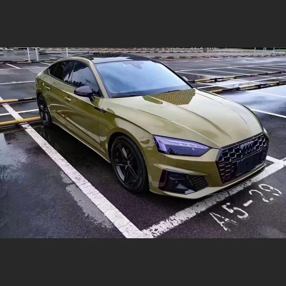 Ravoony Plus Glossy Crystal Fir Green Car Vinyl Wrap
